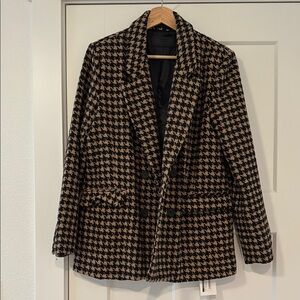 Blank NYC Black and Brown Oversized Blazer